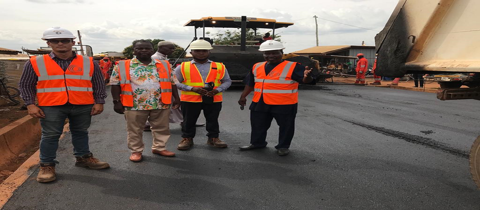 INSPECTION OF ASPHALT ROAD WORK IN YENDI MUNICIPALITY